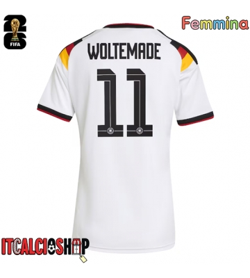 Germania Nick Woltemade #11 Prima Maglia Femmina Mondiali 2026 Manica Corta